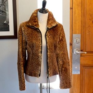 ANDREW MARC rabbit fur jacket, Medium